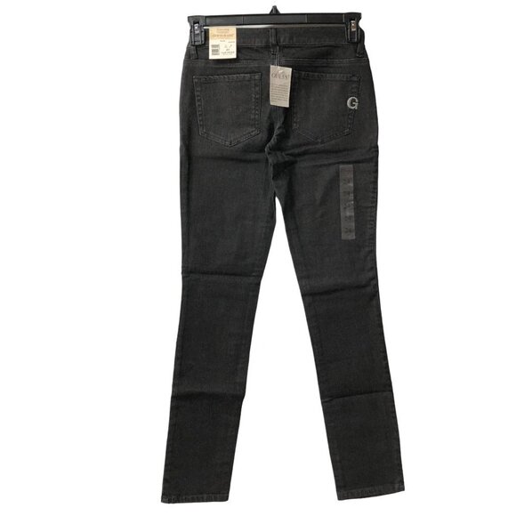 GUESS SARAH FIT LOW WAIST SKINNY BLACK JEANS‎ 24 NEW WITH TAG - Picture 7 of 9